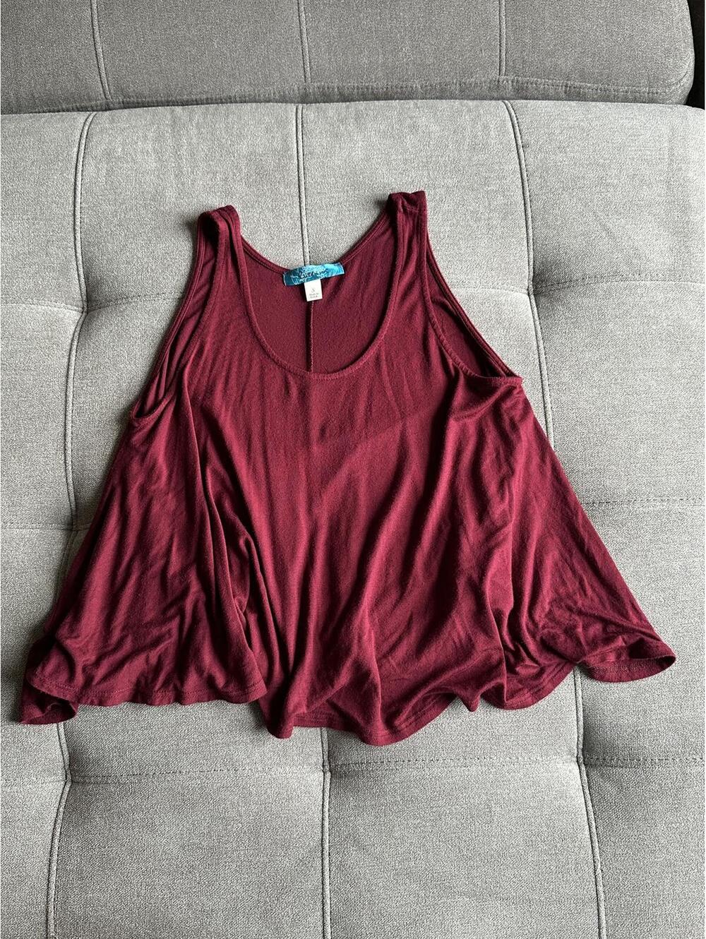 Francesca's Button Brand Flowy Tank Top